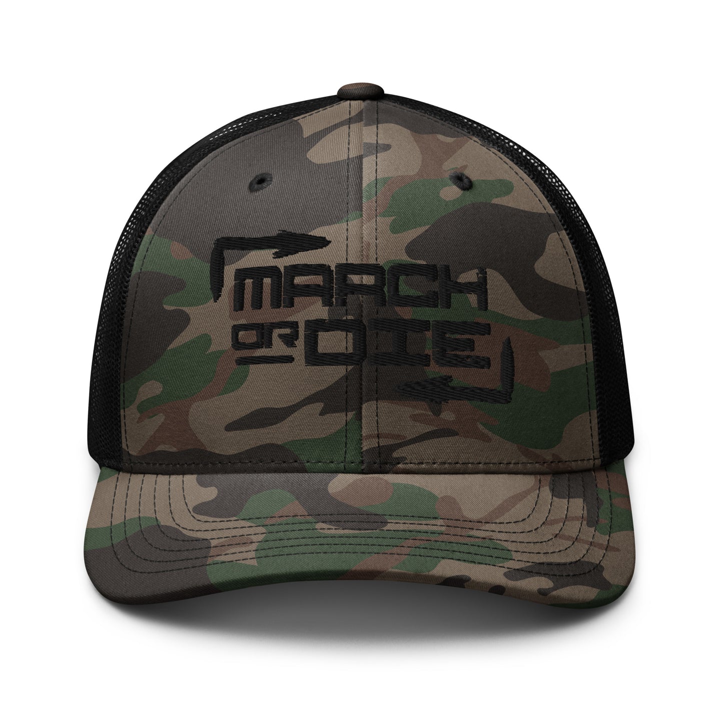 Camouflage trucker hat